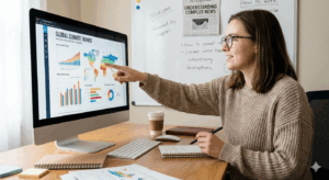 The Role of Data Visualization in Explaining Complex News