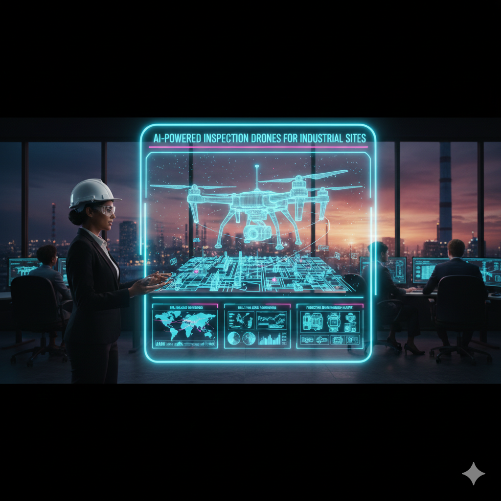 AI-Powered Inspection Drones for Industrial Sites