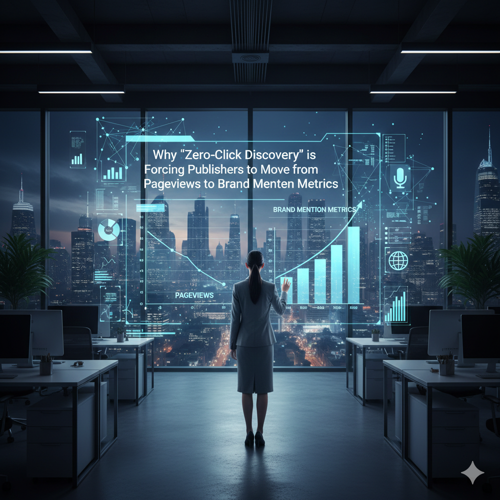 Why "Zero-Click Discovery" is Forcing Publishers to Move from Pageviews to Brand Mention Metrics