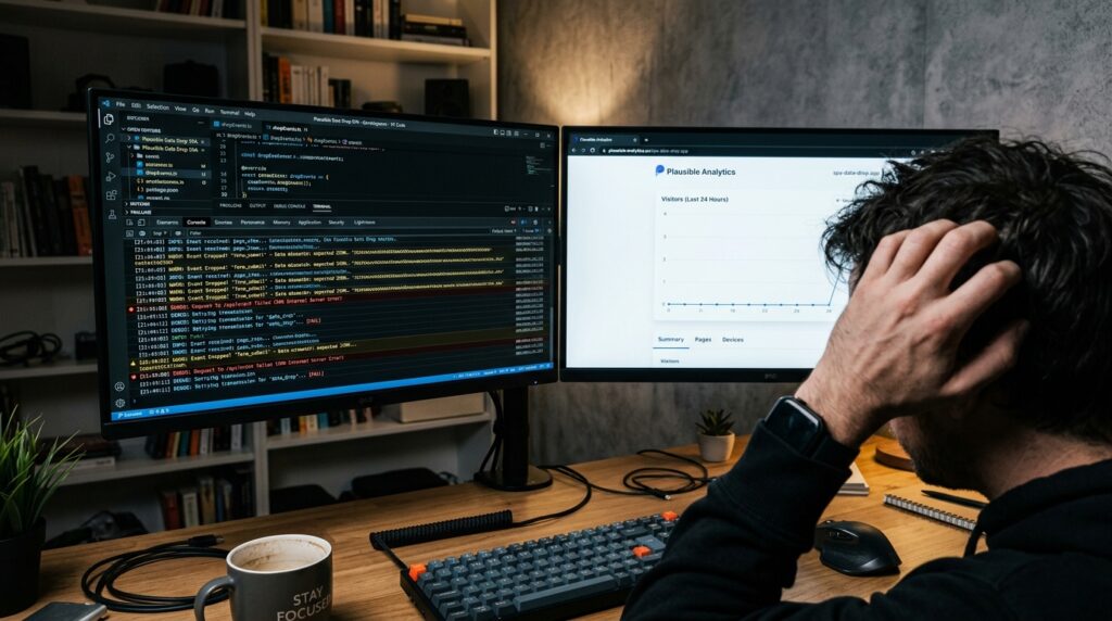 How Plausible Custom Event Tracking Drops Data on React Single-Page Applications
