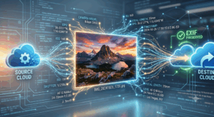 Preserving EXIF Metadata When Transferring Image Assets Between Different Cloud Storage Providers' Native Apps