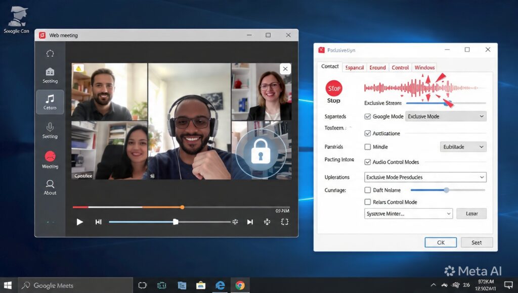 Resolving Audio Hardware Exclusive-Mode Conflicts Triggered by Web-Based Meeting Platforms