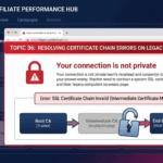 Resolving Certificate Chain Errors When Accessing Legacy Web Portals via Modern Secure Browsers
