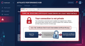 Resolving Certificate Chain Errors When Accessing Legacy Web Portals via Modern Secure Browsers