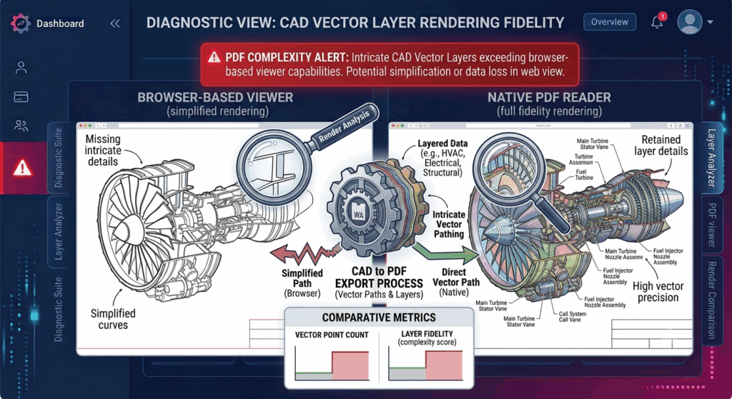 Why Browser-Based PDF Viewers Fail to Render Complex Vector Layers Generated by CAD Software